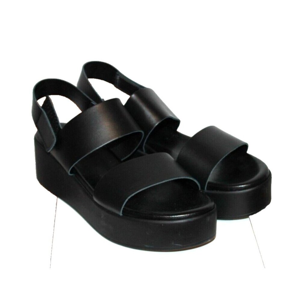 Steve Madden Rachel Black Flatform Casual Sandals Shoes Size 10 Excellent Cond.